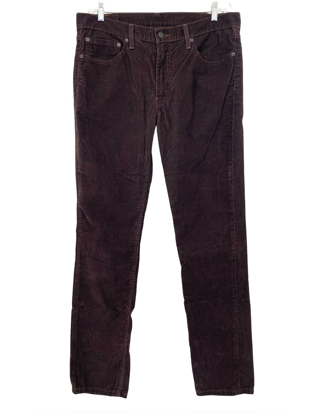 Levi's 511 Straight Stretch Brown Corduroy Chino Pants 36 x 34.
